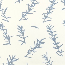 Rosemary (Soft Blue) - white - £130 per 3m roll (134cm wide roll)